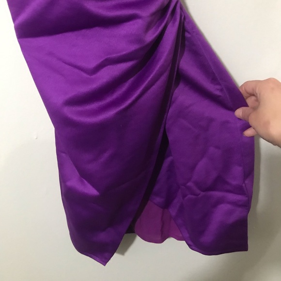 superdown Alicia Wrap Mini Dress in Purple Sz Small - Picture 3 of 6